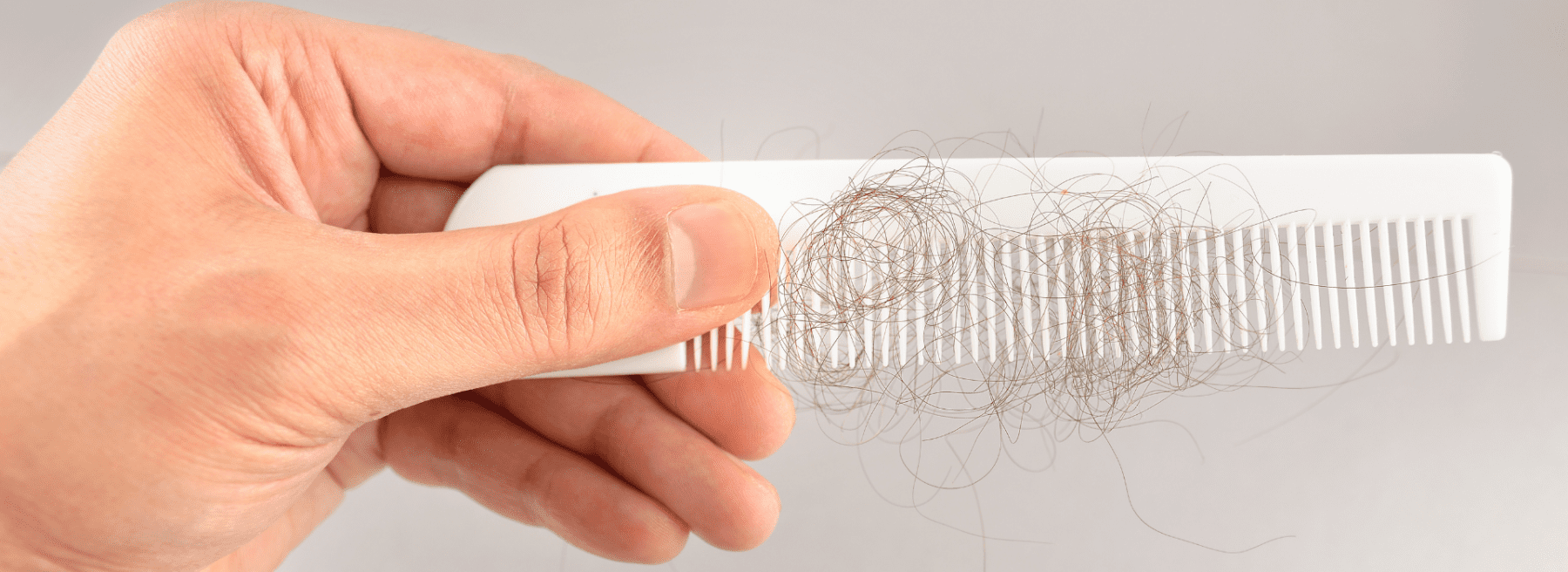 long hair loss on comb