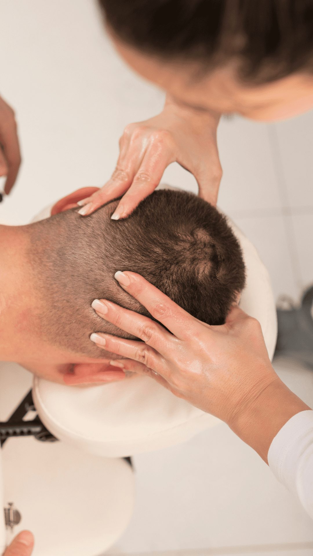 After a hair transplant a good scalp massage can help towards a boosted hair growth.